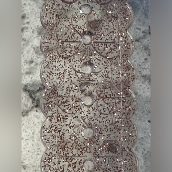 Kate Spade Apple Watch Clear Rose Glitter Jelly Band - BRAND NEW - Picture 6 of 6